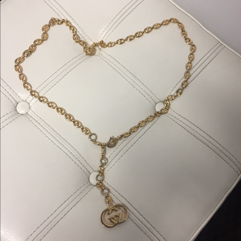 Vintage Gucci gold chain belt